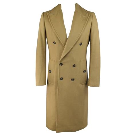 Michael Kors Peak Lapel Wool Blend Coat 